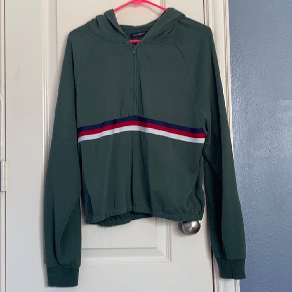 LA hearts (PAC SUN) quarter zip up hoodie, fleece